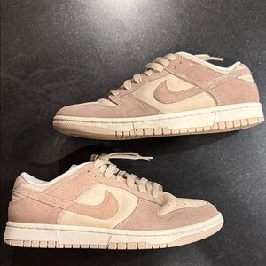 Nike Dusty Rose/Pink and Beige Low Top Sneakers, Women’s 9.5